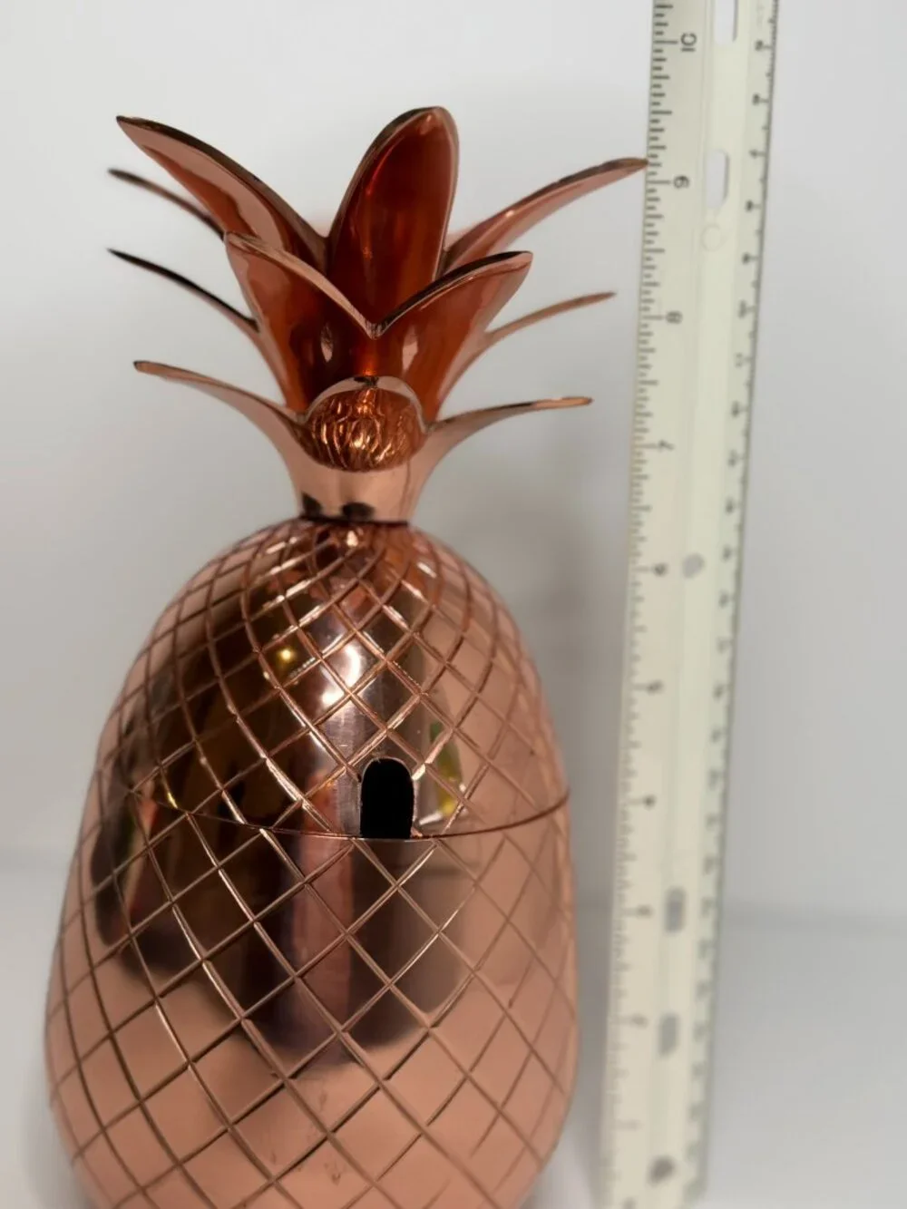 Absolut Elyx Copper Pineapple – Luxe Bar Cart Décor (No Inner Cup)